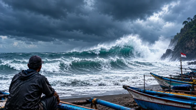 Risiko Gelombang Tinggi dan Tantangan Keselamatan Nelayan Pantai Selatan