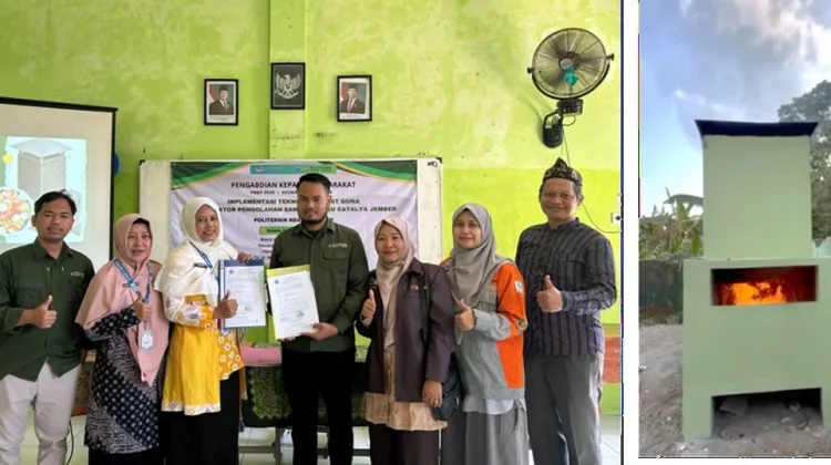 Polije Serahkan Insinerator untuk Pengolahan Sampah Residu di Jember