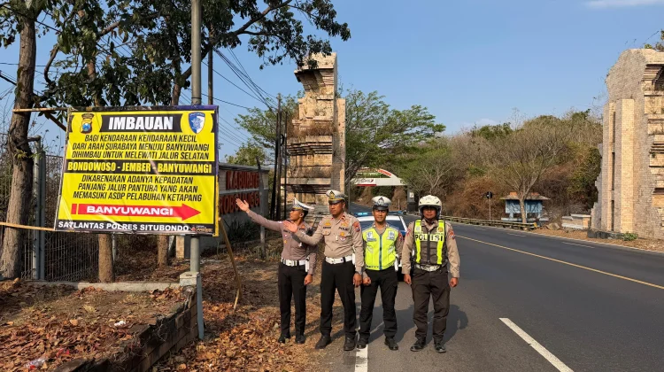 Satlantas Lakukan Giat Imbangan Antisipasi Kemacetan di Ketapang