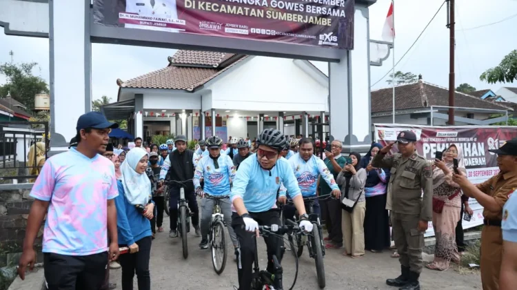 Bupati Fawait: Gowes Jadi Sarana Cek Jalan Rusak dan PJU