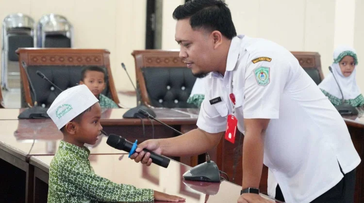 Suasana Ramah Anak Warnai Kunjungan RA Miftahul Ulum ke Kantor DPRD Lumajang