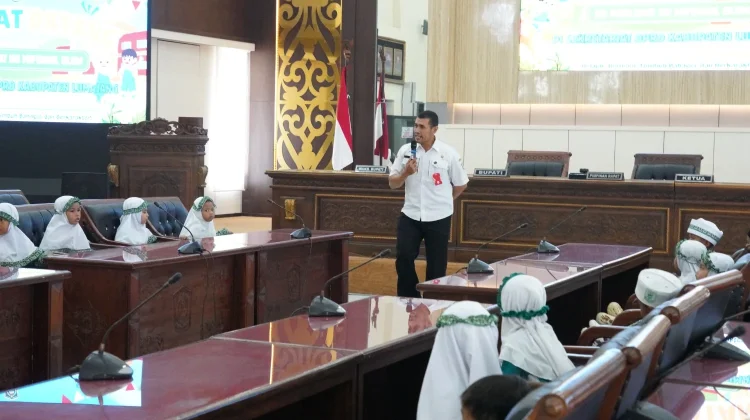 Suasana Ramah Anak Warnai Kunjungan RA Miftahul Ulum ke Kantor DPRD Lumajang