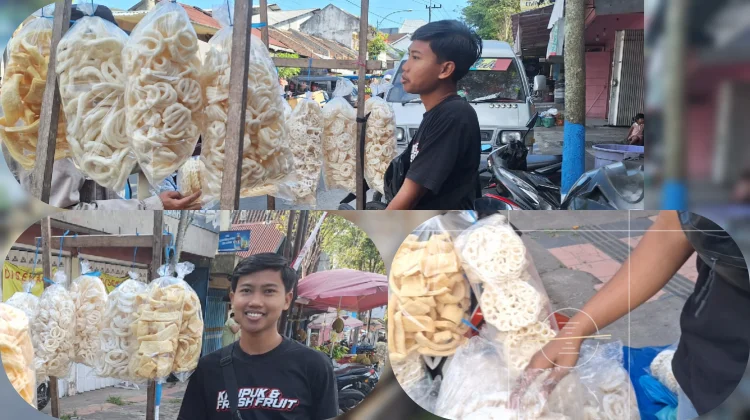 Pedagang Kerupuk Bertahan di tengah Kenaikan Harga