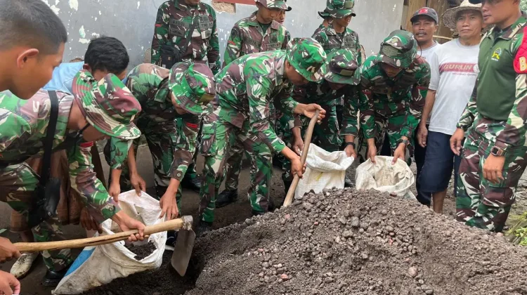TMMD Bangun Fasilitas MCK di Lokasi Sasaran