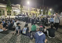Belasan Motor Terlibat Aksi Balap Liar Diamankan Petugas