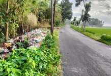 Pengguna Jalan Gamberono Keluhkan Tumpukan Sampah Busuk