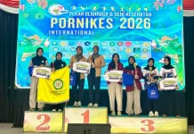 Ganda Putri UNEJ Raih Emas di PORNIKES 2026