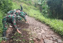 Satgas TMMD Perbaiki Akses Jalan Utama Distribusi Logistik