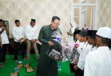 Kapolres Bayu Berbagi Kebahagian Ramadhan dengan Yatim