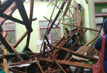 Perpustakaan SDN Sumber Salam 2 Ambruk