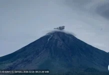Gunung Semeru Kembali Erupsi Pagi ini