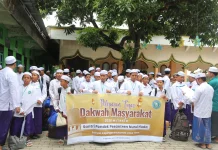 Santri Ponpes Nurul Huda Mengajar Selama Libur