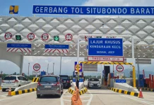 Tol Prosiwangi Dibanjiri Kendaraan Pribadi Pemudik