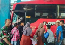 TNI di Lumajang Turut Pantau Kelancaran Pemudik