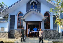 Ibadah Misa Minggu Palma Berjalan Aman Lancar di Lumajang