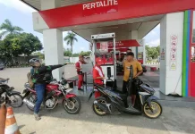Mapolsek Tempeh Lumajang Pantau Stok BBM
