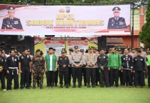Sabuk Kamtibmas Perkuat Sinergi Keamanan Bondowoso