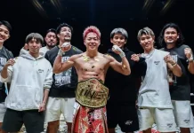 Takeru Menang Mutlak Atas Rodtang "The Iron Man" Jitmuangnon di Ajang One Samurai