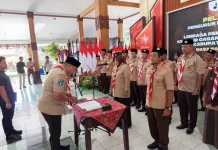 Bupati Lantik Wabup sebagai Ketua Kwarcab Gerakan Pramuka