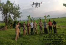 Dispertangan Sediakan Drone Sprayer Gratis bagi Petani