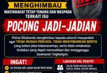 Polisi Ajak Masyarakat Tak Percayai Isu Pocong
