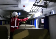 Daop 9 Jember Rutin Fumigasi dan Pest Control Kereta