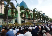 Ribuan Jamaah Padati Sholat Idul Adha di Masjid Agung Banyuwangi