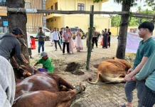 Iduladha, Polres Situbondo Sembelih 17 Ekor Hewan Kurban