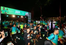 Tujuh Ratus Pelari Meriahkan Ansor Night Fun Run Banyuwangi
