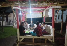 Polsek Kunir Sambangi Poskamling Jaga Kamtibmas