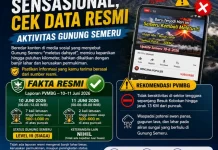 Jangan Mudah Percaya Konten Sensasional, Cek Data Resmi Aktivitas Gunung Semeru