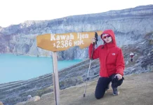 Raline Shah Takjub Keindahan Kawah Ijen Banyuwangi