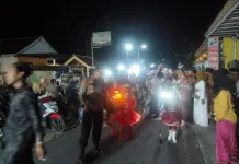 Polisi Kawal Kegiatan 1 Muharram di Lumajang