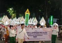 Seribuan Pelajar Bondowoso Meriahkan Pawai Lampion Tahun Baru Islam 1448 H