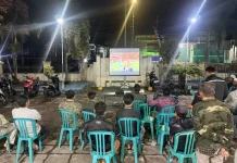 Nobar Piala Dunia dan Lomba Domino Semarakkan HUT Bhayangkara