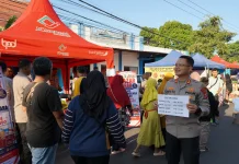 Sambut Hari Bhayangkara, Polres Gelar Bazar Murah