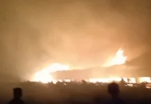 Gudang Tembakau di Pancoran Bondowoso Ludes Terbakar