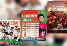 Indonesia Lolos ke Main Stage Asian Games 2026, Finis Tiga Besar Grup A