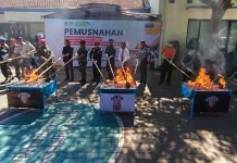 Bea Cukai Banyuwangi Musnahkan Rokok Ilegal Senilai Rp1,25 Miliar