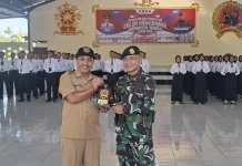 Bakesbangpol dan Yonif 509 Tuntaskan Pembinaan Calon Paskibraka