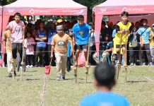 Ribuan Siswa Banyuwangi Main Permainan Tradisional di Hari Anak
