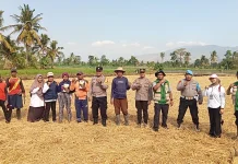 Polsek Klabang Tanam Jagung Bersama Petani, Kapolres Apresiasi Ketahanan Pangan