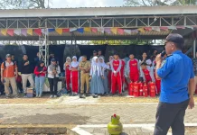 BPBD dan Damkar Bondowoso Latih Warga Tapen Tanggap Kebakaran