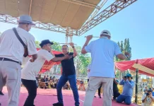 Dandim dan Bupati Jadi Laga Pembuka Pertandingan Ojhung