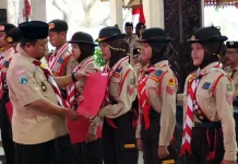 Wabup Bondowoso Lepas Kontingen Pramuka Menuju Jambore Nasional XII