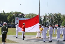 Pemkab Banyuwangi Gelar Upacara HUT ke-81 RI di Taman Blambangan