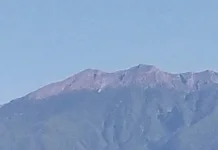 Kepulan Asap Muncul di Area Gunung Raung