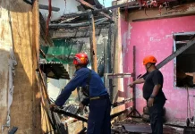 Rumah Kontrakan di Giri Banyuwangi Nyaris Ludes Terbakar