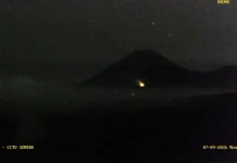 Titik Api Baru Muncul di Lereng Semeru Lumajang