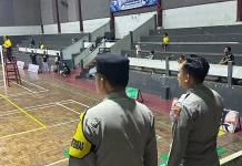Polsek Lumajang Kota Amankan Bupati Cup II 2026 di GOR Wirabhakti